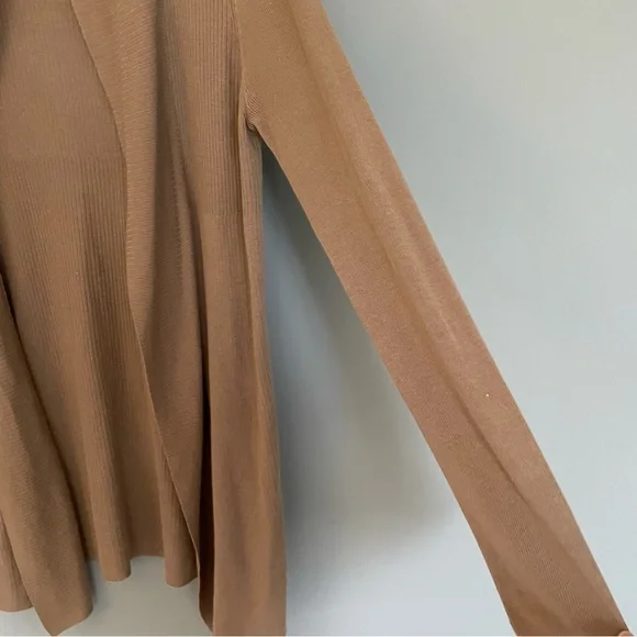 Theory Dorinsa O Honey Open Cardigan Duster Sweater - Picture 6 of 11